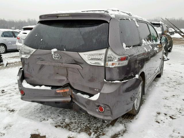 5TDXK3DC3DS292891 - 2013 TOYOTA SIENNA SPO GRAY photo 4