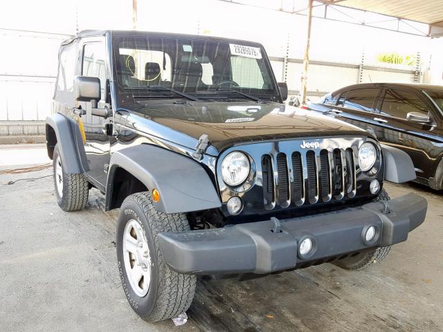 1C4AJWAG0EL315998 - 2014 JEEP WRANGLER S BLACK photo 1