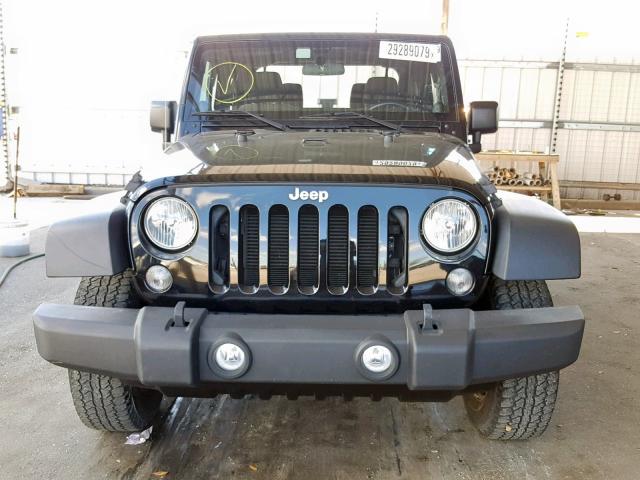 1C4AJWAG0EL315998 - 2014 JEEP WRANGLER S BLACK photo 9