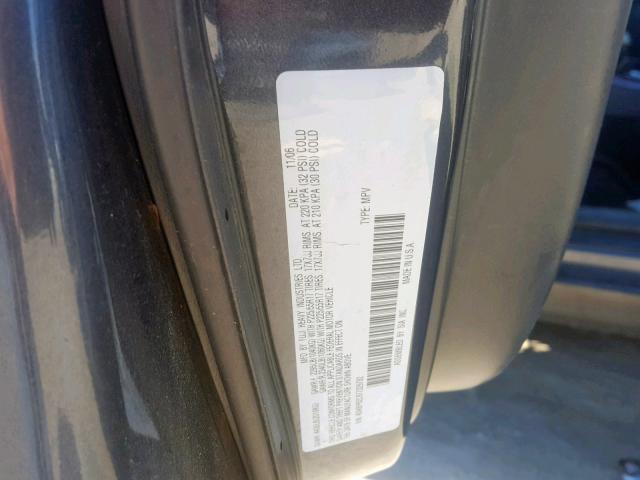 4S4BP62C977329792 - 2007 SUBARU OUTBACK OU GRAY photo 10