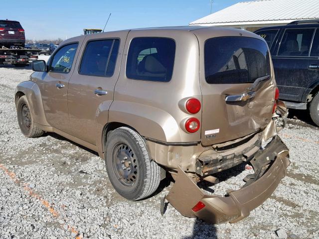 3GNDA13DX7S508859 - 2007 CHEVROLET HHR LS Marrón foto 3