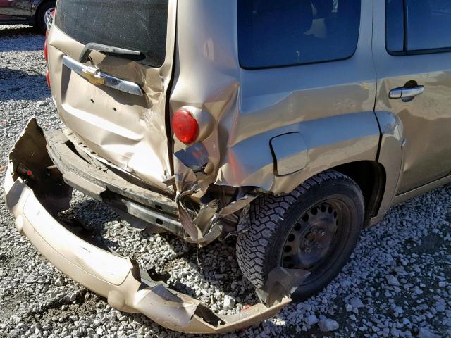 3GNDA13DX7S508859 - 2007 CHEVROLET HHR LS Marrón foto 9