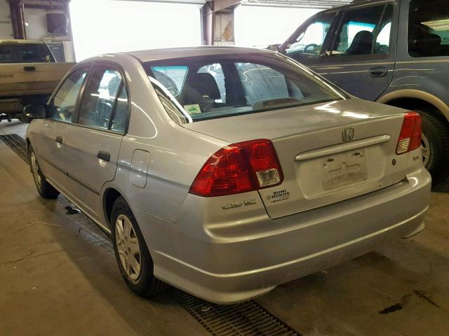 2HGES15115H578491 - 2005 HONDA CIVIC DX SILVER photo 3