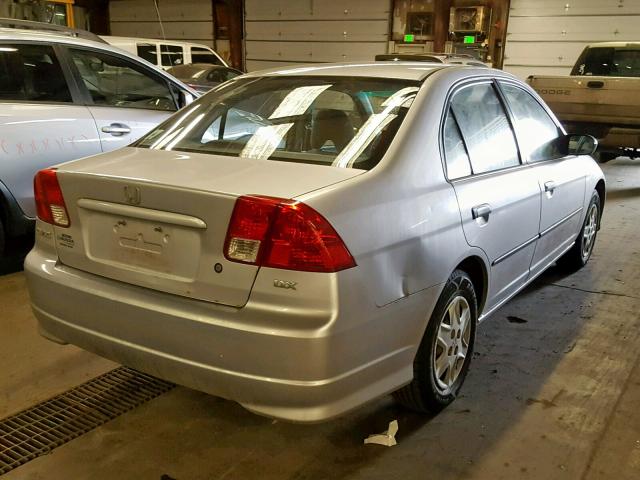 2HGES15115H578491 - 2005 HONDA CIVIC DX SILVER photo 4