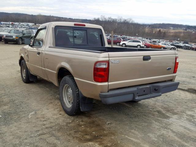 1FTYR10D32PB12044 - 2002 FORD RANGER GOLD photo 3