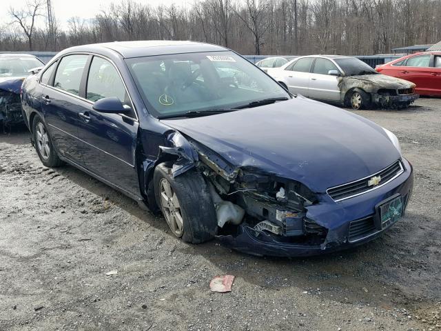 2G1WT58N181319642 - 2008 CHEVROLET IMPALA LT BLUE photo 1