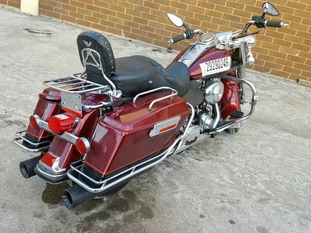 1HD1FDV17YY611005 - 2000 HARLEY-DAVIDSON FLHR BURGUNDY photo 4