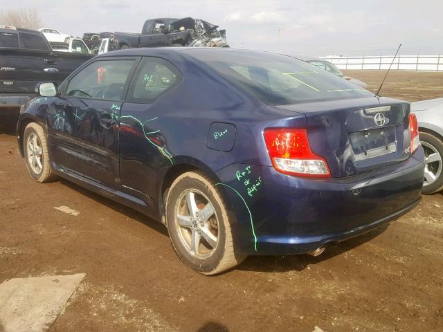 JTKJF5C71B3018333 - 2011 TOYOTA SCION TC ლურჯი ფოტო 3