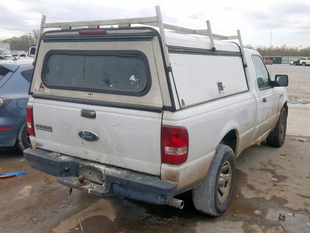 1FTYR10DX8PA53664 - 2008 FORD RANGER WHITE photo 4