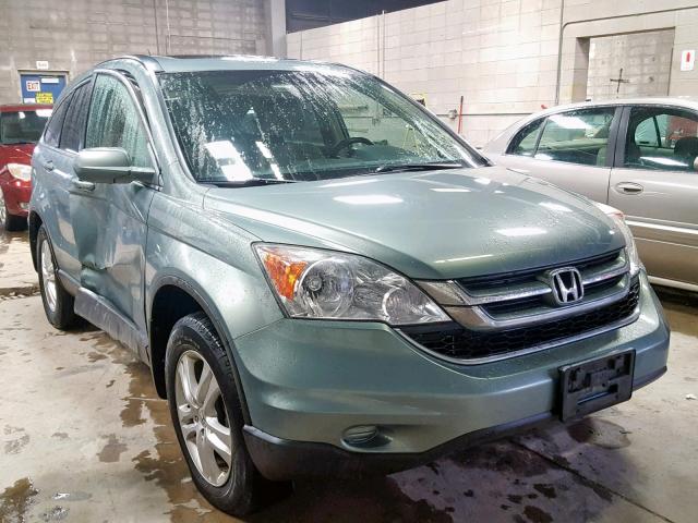 5J6RE4H76BL023988 - 2011 HONDA CR-V EXL GREEN photo 1