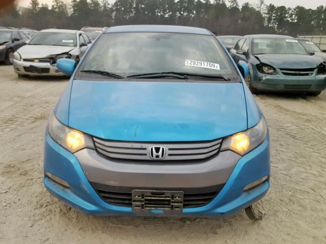 JHMZE2H33BS009557 - 2011 HONDA INSIGHT BLUE photo 9