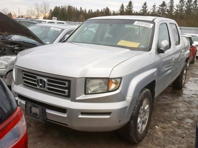 2HJYK16536H005196 - 2006 HONDA RIDGELINE SILVER photo 2