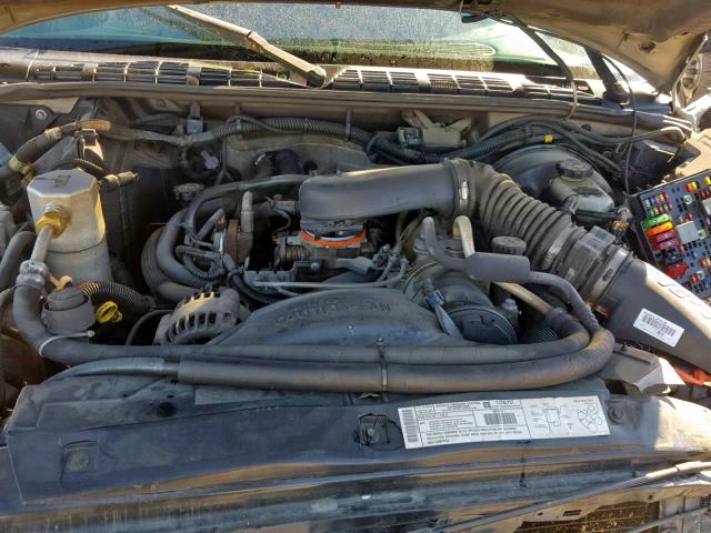 1GTCS19W118204684 - 2001 GMC SONOMA GRAY photo 7