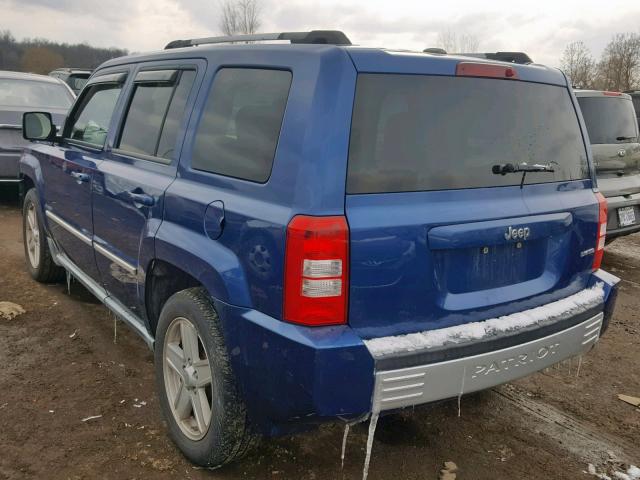 1J4NT4GB6AD557835 - 2010 JEEP PATRIOT LI BLUE photo 3