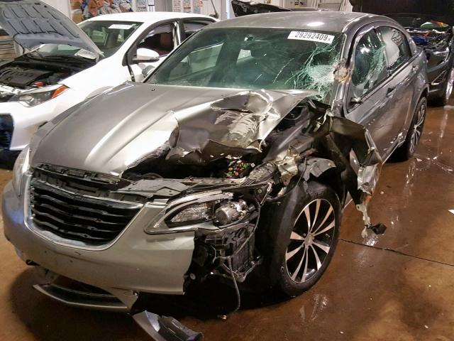 1C3CCBBB7DN605466 - 2013 CHRYSLER 200 TOURIN GRAY photo 2