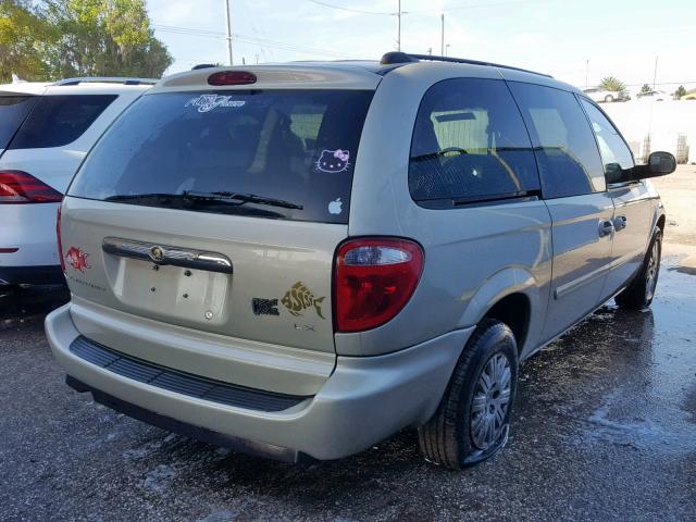 2C4GP44R35R566841 - 2005 CHRYSLER TOWN & COU BEIGE photo 4