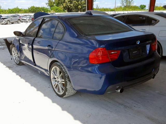 WBAPL33559A406343 - 2009 BMW 335 XI BLUE photo 3