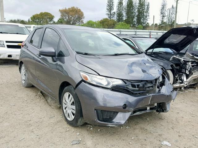 JHMGK5H54GS007486 - 2016 HONDA FIT LX GRAY photo 1