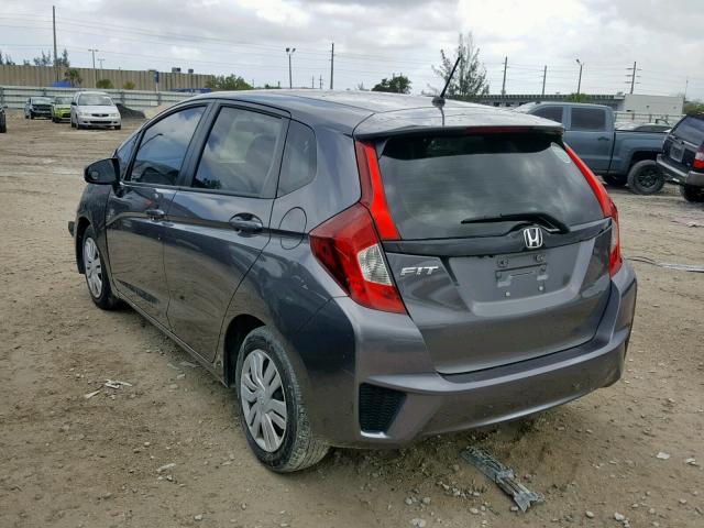 JHMGK5H54GS007486 - 2016 HONDA FIT LX GRAY photo 3