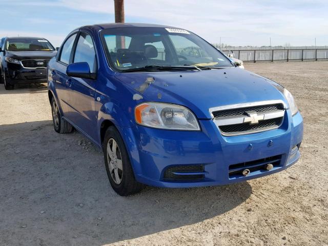 KL1TD56618B146733 - 2008 CHEVROLET AVEO BASE Көк фото 1