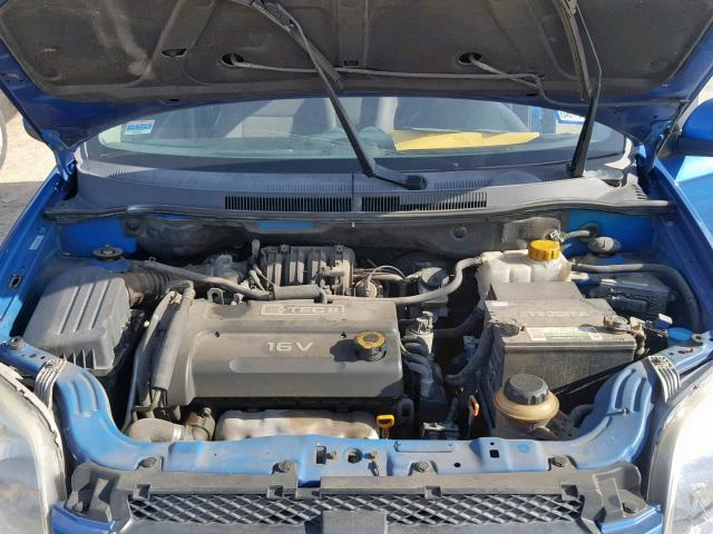 KL1TD56618B146733 - 2008 CHEVROLET AVEO BASE Көк фото 7