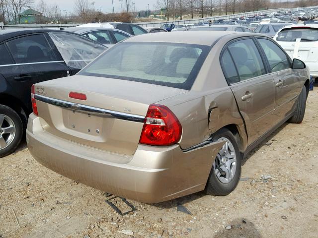1G1ZS58F67F185436 - 2007 CHEVROLET MALIBU LS TAN photo 4