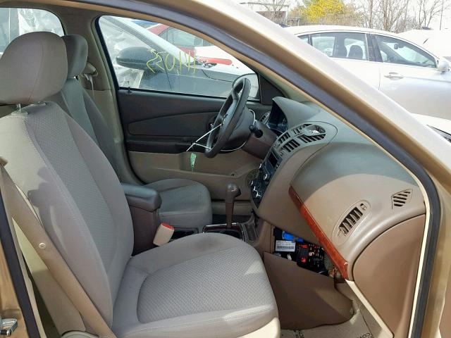 1G1ZS58F67F185436 - 2007 CHEVROLET MALIBU LS TAN photo 5