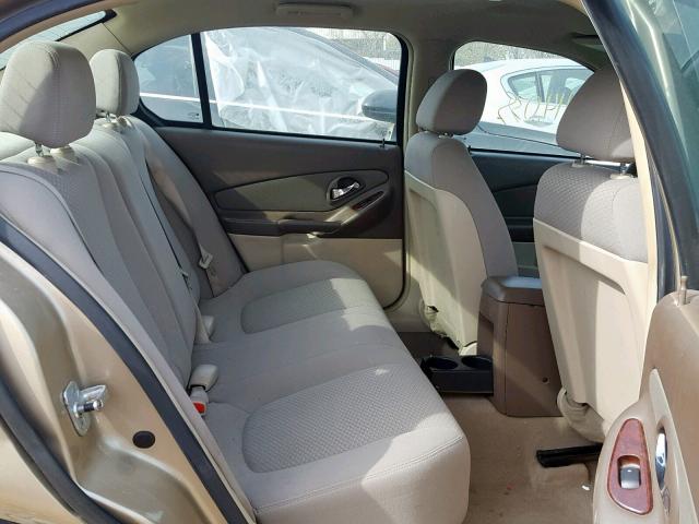 1G1ZS58F67F185436 - 2007 CHEVROLET MALIBU LS TAN photo 6