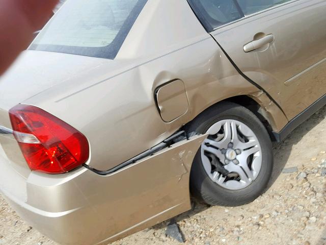 1G1ZS58F67F185436 - 2007 CHEVROLET MALIBU LS TAN photo 9