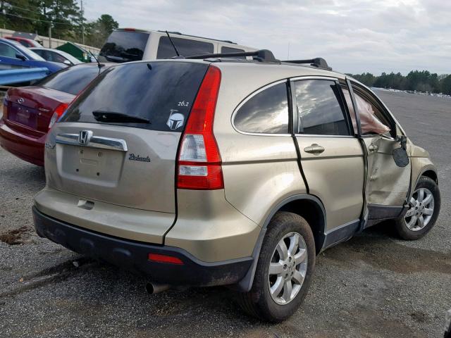 JHLRE387X7C058785 - 2007 HONDA CR-V EXL TAN photo 4