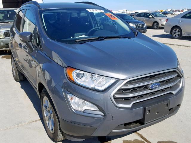 MAJ3P1TE9JC184480 - 2018 FORD ECOSPORT S GRAY photo 1