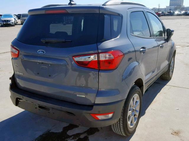 MAJ3P1TE9JC184480 - 2018 FORD ECOSPORT S GRAY photo 4