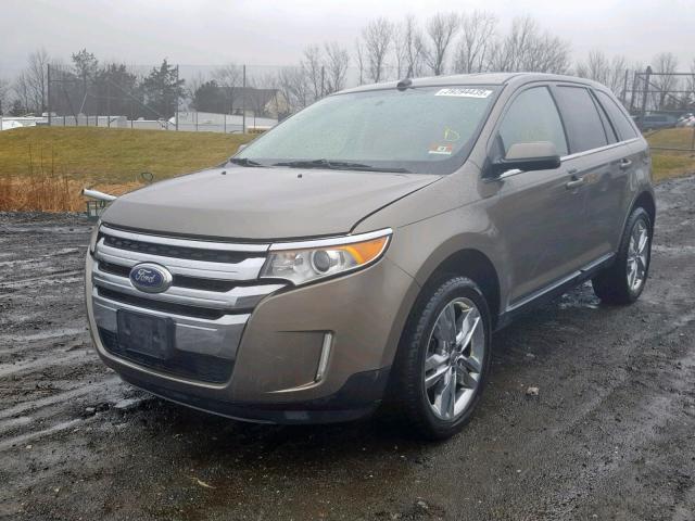 2FMDK4KCXDBA22985 - 2013 FORD EDGE LIMIT GRAY photo 2