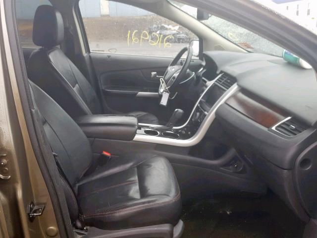 2FMDK4KCXDBA22985 - 2013 FORD EDGE LIMIT GRAY photo 5