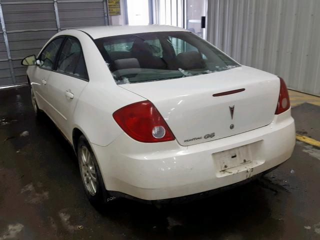 1G2ZF55B564129810 - 2006 PONTIAC G6 SE WHITE photo 3