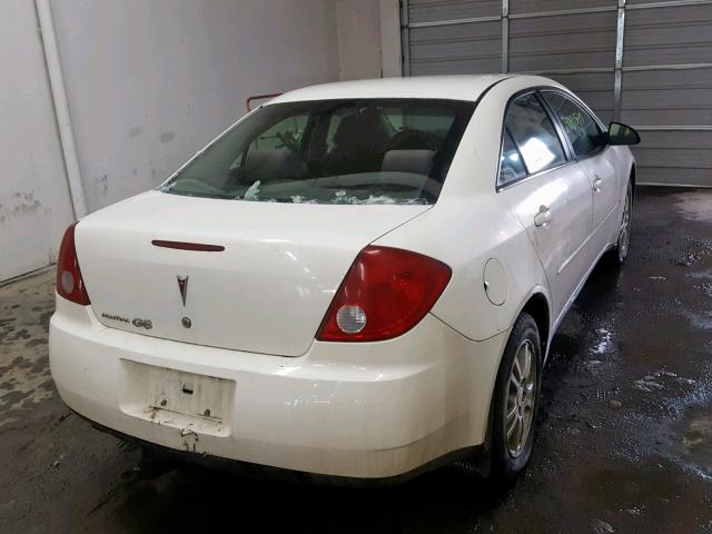 1G2ZF55B564129810 - 2006 PONTIAC G6 SE WHITE photo 4