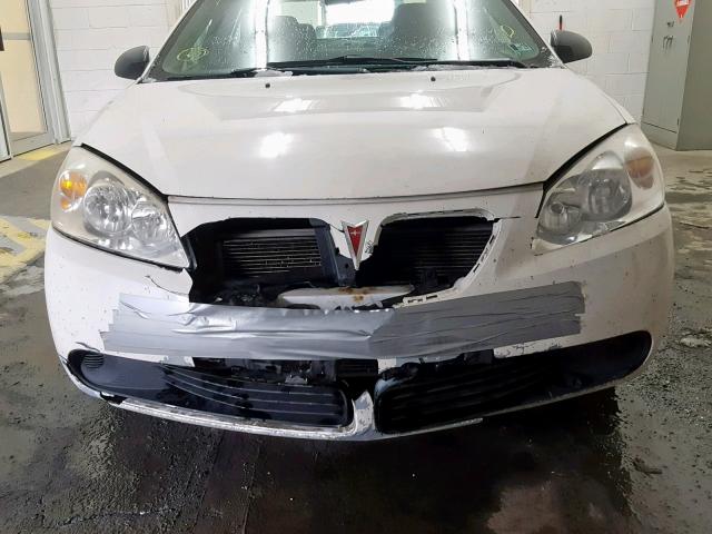 1G2ZF55B564129810 - 2006 PONTIAC G6 SE WHITE photo 9