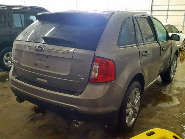 2FMDK4JCXDBA95372 - 2013 FORD EDGE SEL WHITE photo 4