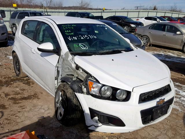 1G1JA6SH7F4215716 - 2015 CHEVROLET SONIC LS WHITE photo 1