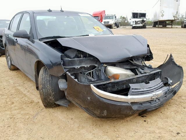 1G1ZT54885F257352 - 2005 CHEVROLET MALIBU LS BLACK photo 1
