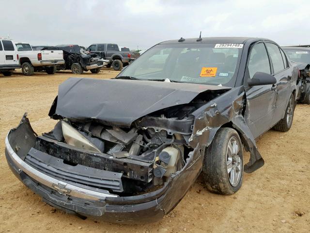 1G1ZT54885F257352 - 2005 CHEVROLET MALIBU LS BLACK photo 2