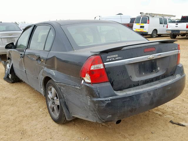 1G1ZT54885F257352 - 2005 CHEVROLET MALIBU LS BLACK photo 3