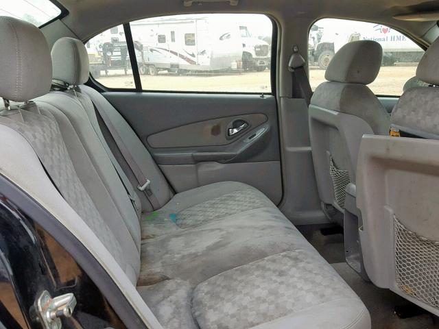 1G1ZT54885F257352 - 2005 CHEVROLET MALIBU LS BLACK photo 6