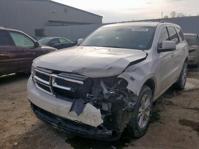 1D4RE4GG9BC733977 - 2011 DODGE DURANGO CR WHITE photo 2