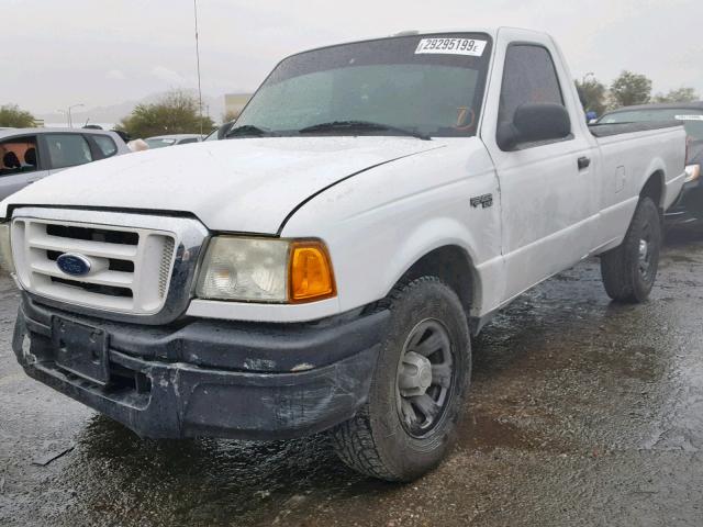 1FTYR10E75PA46305 - 2005 FORD RANGER WHITE photo 2