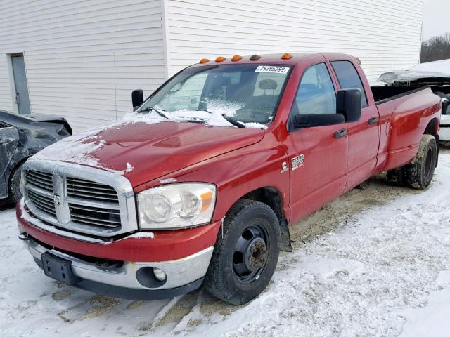 3D7ML48A78G211853 - 2008 DODGE RAM 3500 S RED photo 2