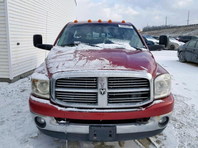 3D7ML48A78G211853 - 2008 DODGE RAM 3500 S RED photo 9