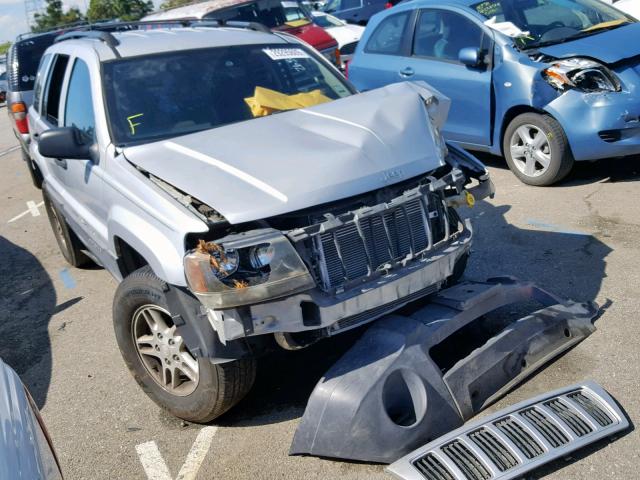 1J4GX48S04C175340 - 2004 JEEP GRAND CHER SILVER photo 1