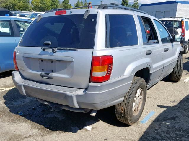 1J4GX48S04C175340 - 2004 JEEP GRAND CHER SILVER photo 4