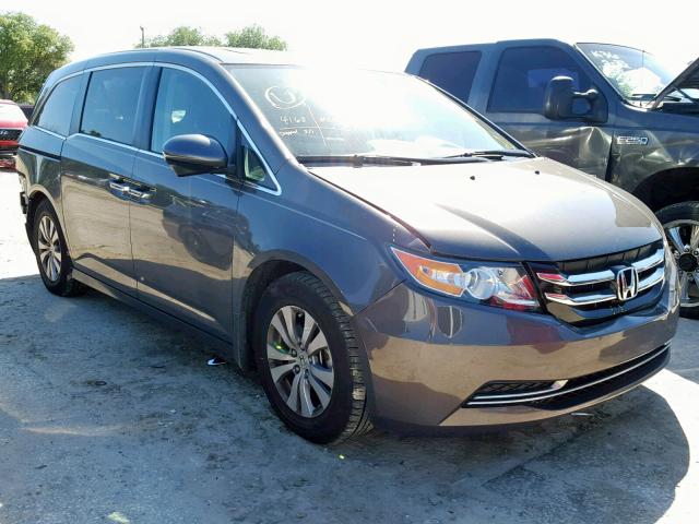 5FNRL5H61EB127949 - 2014 HONDA ODYSSEY EX GRAY photo 1